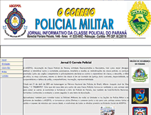 Tablet Screenshot of jornalocorreiopolicial.org